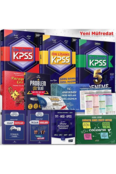 Liyakat Yayınları SÜPER-Ön Lisans KPSS Efsane FULL Set- Memuriyete Giden En K...