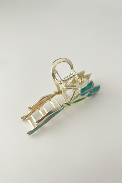 Modex Blue Tulip Buckle Metal Latch - 10cm Size