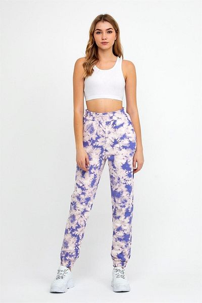 CrazyShopping Πλεκτό Jogger Sweatpants με τρεις κλωστές - Ελαστική μέση και πόδια