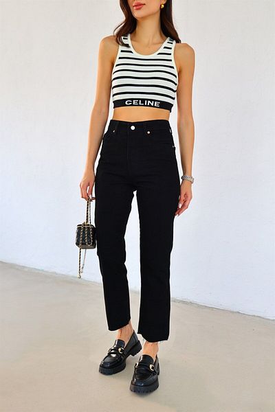 Geppetto Penolope Women - Black Mom Fit Jean Jun
