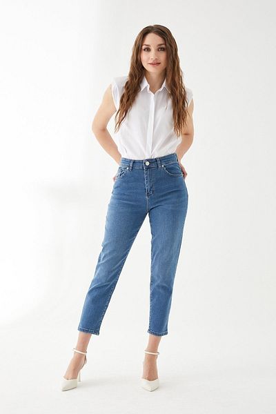 Geppetto Pantaloni de damă Penolope Boyfriend Jean - Potrivire relaxată
