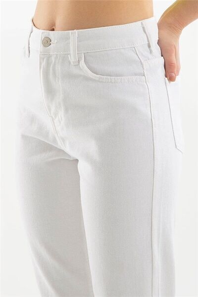 Geppetto Penolope Cindy Білі джинси на кожен день - натхненні 90-ми 2024 Жіночі джинси