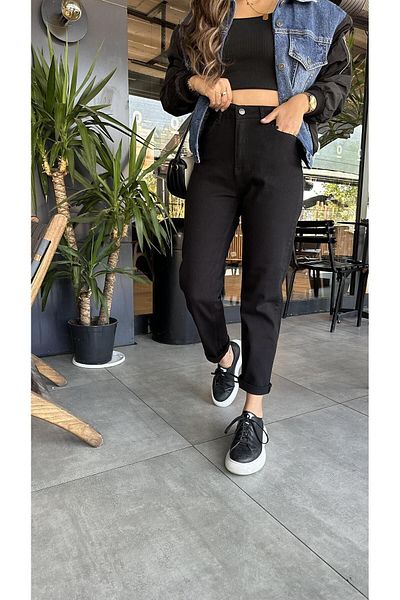 Geppetto Penolope Black Karol Mom Jean - Women