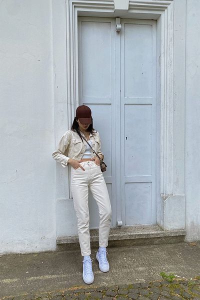 Geppetto Penolope Women - Ψηλόμεση Mom Fit Jean Cream