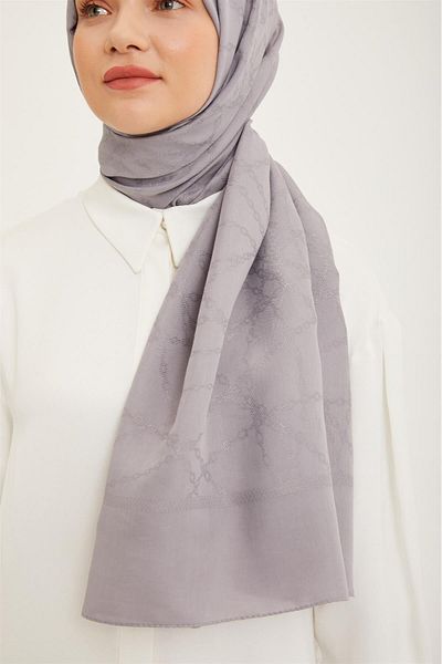 Armine Trend Γκρι Χρώμα Χαζάν Σάλι 1-23019