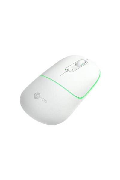 LENOVO Lecoo Ws210 Kablosuz Bluetooth Sessiz Şarjlı 1600dpi Optic Beyaz Mouse