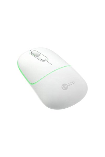LENOVO Lecoo Ws210 Kablosuz Bluetooth Sessiz Şarjlı 1600dpi Optic Beyaz Mouse