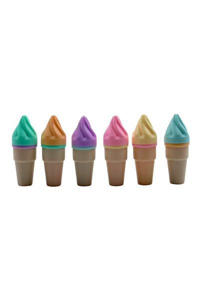 Kırtasiye Ofisi 6-Piece Ice Cream Pastel Highlighter Set - Xyh-1708