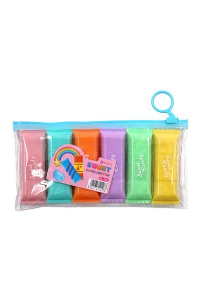 Kırtasiye Ofisi 6-Piece Highlighter Chocolate Pen - Dl-206