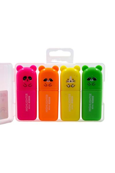 Kırtasiye Ofisi Pastel Colored Mini Highlighter - Set of 4 Cnr-143