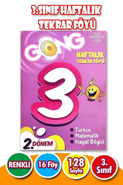 Harika Kitap 3.sınıf 2.dönem Haftalık Tekrar Föyü Tatil Kitabı - 16 Fasikül -...