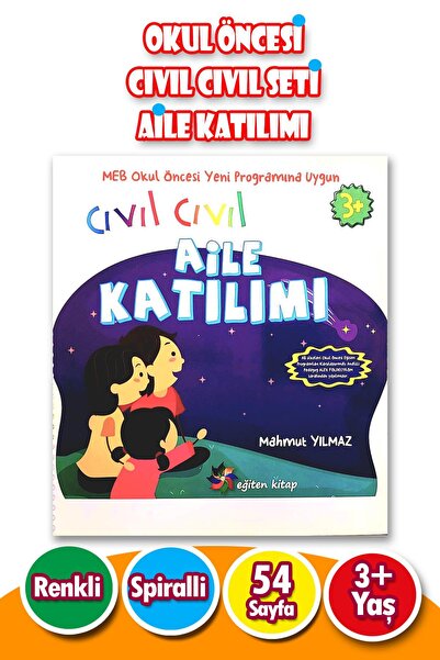 Harika Çocuk Yayınları 3 - 6 Yaş Okul Öncesi Cıvıl Cıvıl Set Aile Katılımı - ...