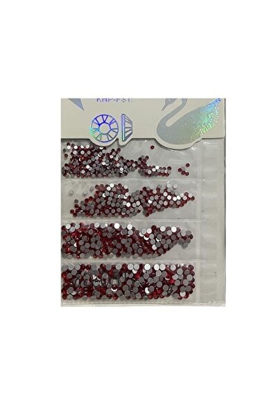 Expertyol Nail Art Kristal Taş Süsleme Kırmızı