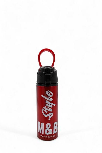 M&B WATER BOTTLE Red Aluminum Flask - Casual Sports and Outdoor Keeping Hot Cold Camping Flask