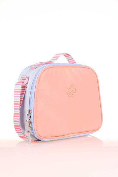 KAUKKO Cutie de prânz cu dungi duble albastru deschis - K9040