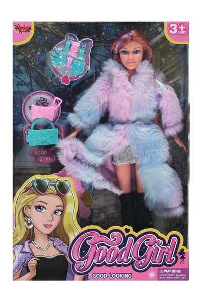 Vardem GOOD GİRL 66768 MODA BEBEK KÜRKLÜ AKSESUARLI 29 CM 3+