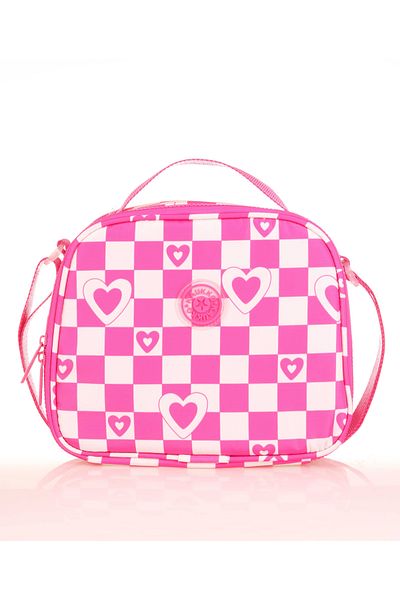 KAUKKO Nature Soft Pink Heart Lunch Box - K9017