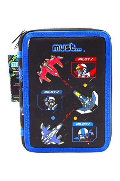 Kırtasiye Ofisi Çift Katlı Içi Dolu Kalemlik 585071 Space Battle 15 X 5 X 21 Cm