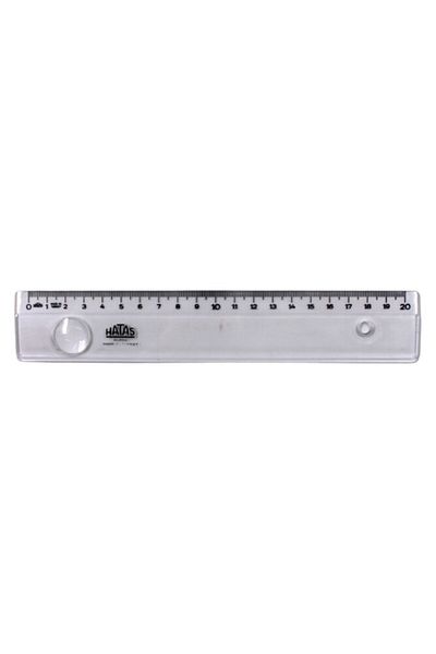 HATAS 0151 Wide Office Ruler with 20 cm Lens