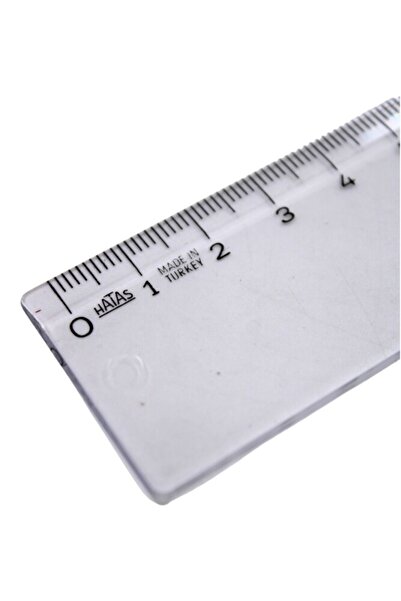 HATAS Πλαστικός μαθητικός χάρακας μοντέλου 0140 πλάτους 15 εκατοστών