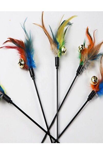 Nursoft Cat Play Rod - Cat Fishing Rod with Rattle and Feather