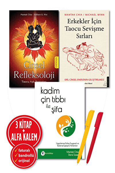Destek Yayınları Erkekler İçin Taocu Sevişme Sırları+Cinsel Refleksoloji+Kadim Çin Tıbbı İle Şifa Mantak Chia 3 Kitap