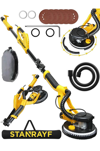 stanrayf Alman 7000 Wat Led Işıklı Bakır Kartlı Alçıpan Duvar Zımpara Makinas...