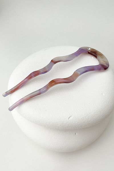 Modex Handmade Single Stone Bone Hair Clip for France - 11 Cm