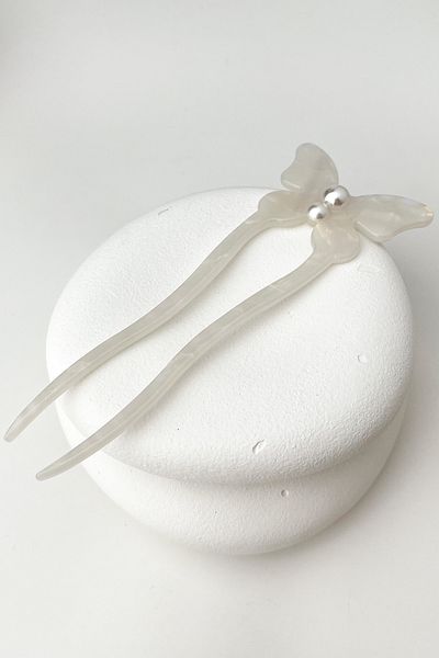Modex 15cm Butterfly Figured Pearl Detailed Hair Bun