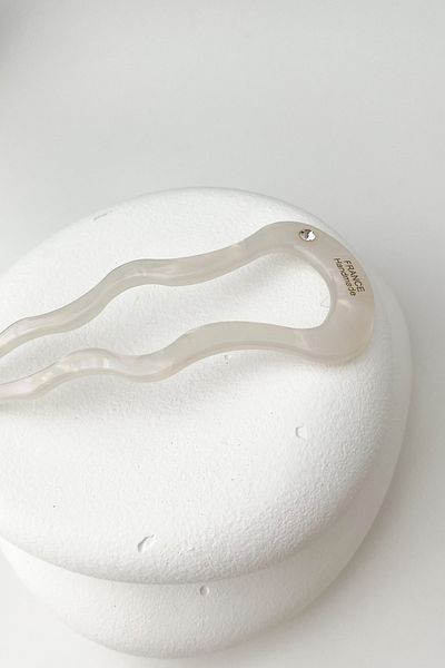 Modex Handmade Single Stone Bone Hair Clip for France - 11 Cm