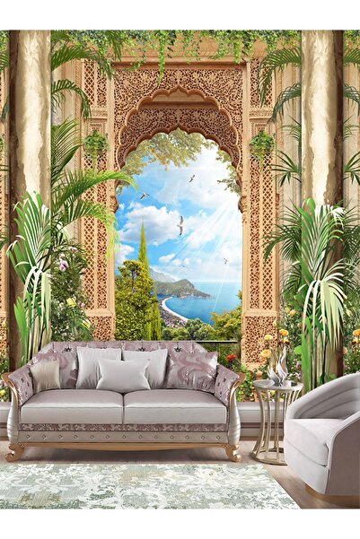 dreamwall Saray Kemer Desen Isı Ve Ses Yalıtımlı Sağlıklı Tekstil Duvar Kağıdı