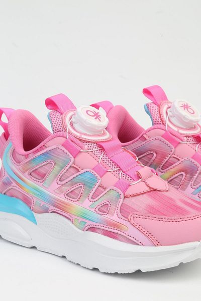 Benetton ® IMPORTED Pink Children's Lace-Up Mechanism Sneakers BNI-10254