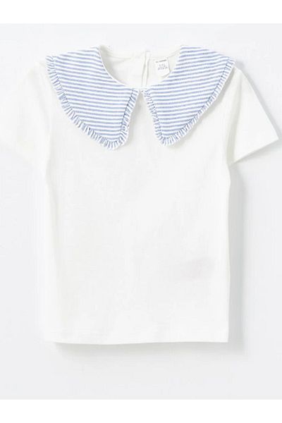 LC Waikiki LCW Baby - Striped Baby Collar Baby Girl Blouse and Shorts Set 2 Pieces