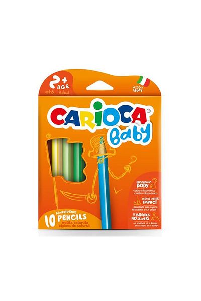 CARIOCA 42819ModelJumbo Triangle - 10 Pieces 2 Years Old Dry Paint Pen