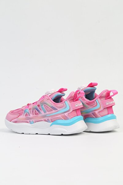 Benetton ® İTHAL Pembe Çocuk Bağcık Mekanizmalı Spor Ayakkabı  BNI-10254
