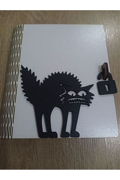 Şirin Lazer Scary Cat Book - Shaped Piggy Bank Gift Money Box