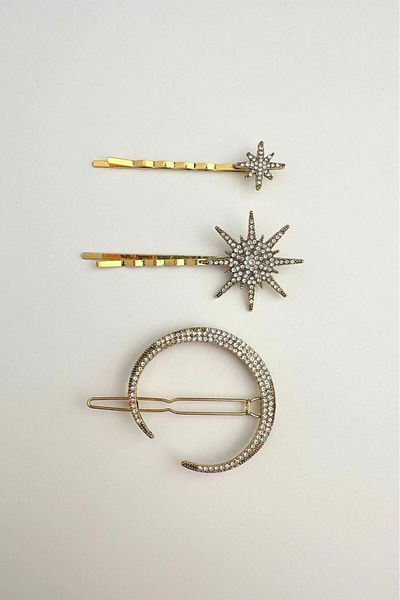 Modex Crystal Stone Moon North Star Triple Buckle