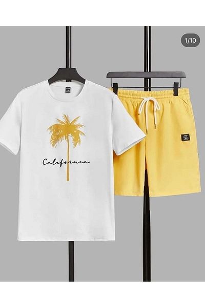Rex Darius Unisex Printed T-shirt and Shorts Set