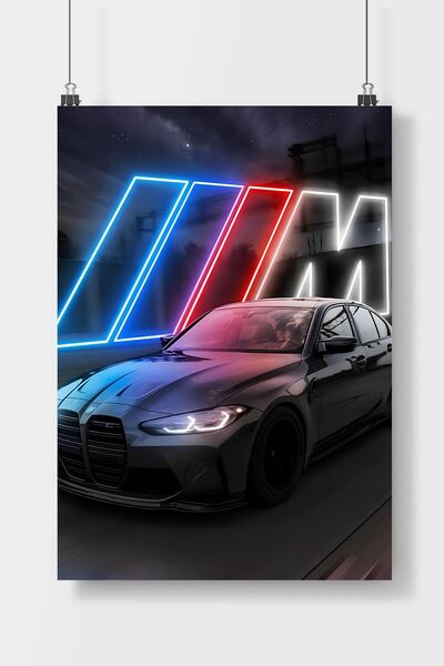 Luna Marissa BMW Sport Araba Poster Çerçevesiz Duvar Posteri