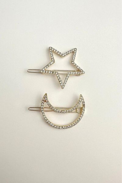 Modex Crystal Jewelled Moon Star Side Buckle