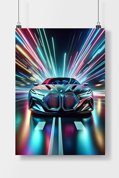 Luna Marissa BMV Spor Araba Poster Çerçevesiz Duvar Posteri