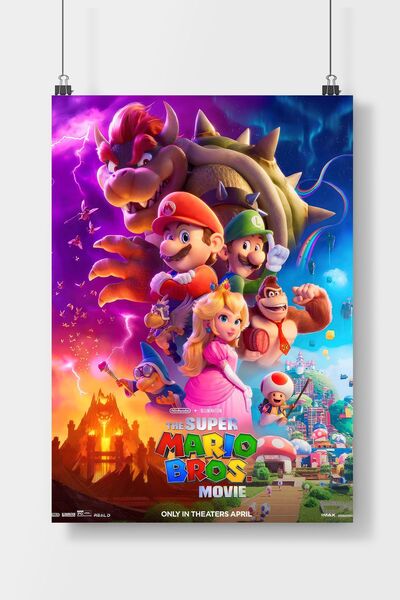 Luna Marissa Süper-Mario Poster Çerçevesiz Duvar Posteri