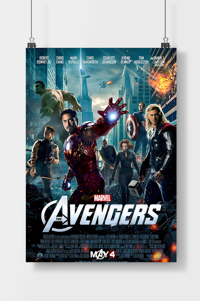 Luna Marissa Avengers Film Poster Çerçevesiz Duvar Posteri