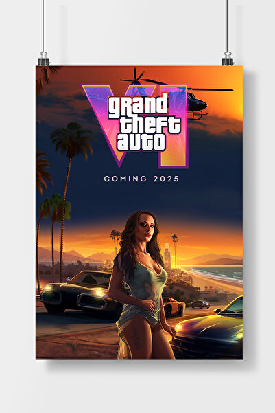 Luna Marissa GTA 5 Poster Çerçevesiz Duvar Posteri