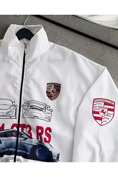 memetti m şekil Unisex Parachute Fabric Oversize Digital Printed Black Windbreaker Raincoat Thin Jacket