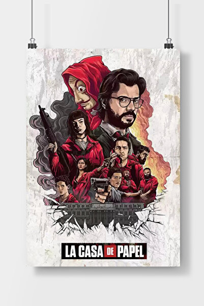 Luna Marissa La casa de papel Fİlm Dizi Poster Çerçevesiz Duvar Posteri