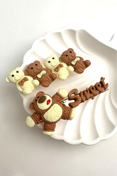 Modex Double Teddy Bear Children's Buckle (6cm)