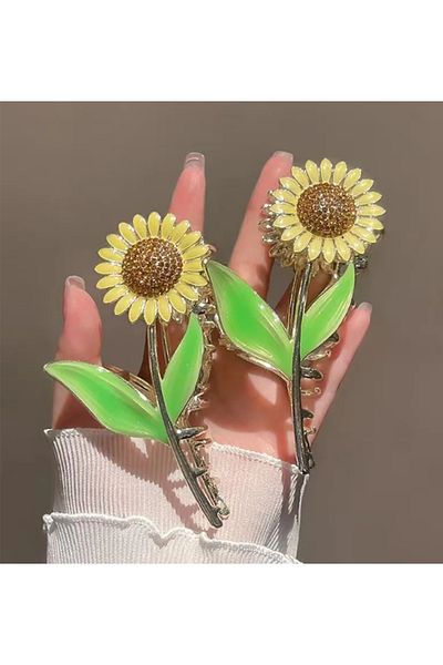 Modex 11 cm Magnifying Metal Moon Flower Latch Buckle