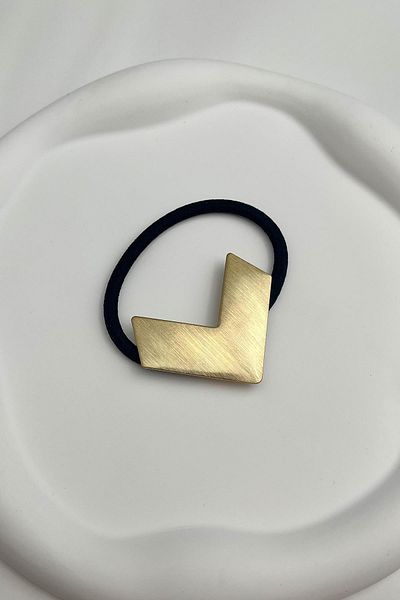 Modex Gold Color V Model Metal Rubber Buckle