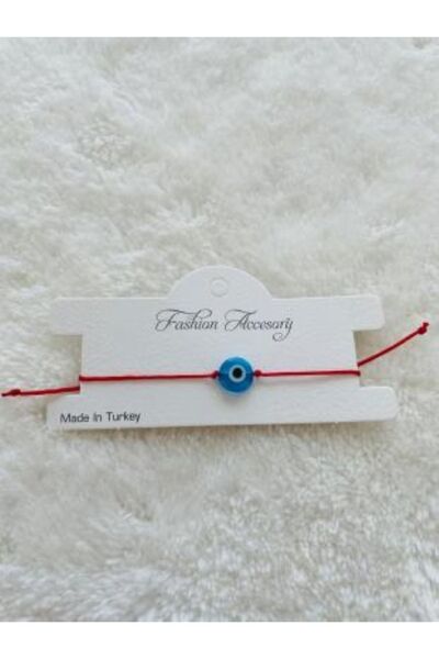 elamindunyasi Red Thread Glass Evil Eye Bead Bracelet 10 Pieces